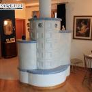 Stufa ad olle in maiolica Jasba ( cod. 056-4 ).