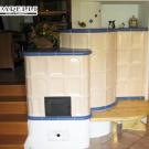 Stufa ad olle in maiolica Ceram+ e muratura ( cod. 119 ).