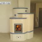 Stufa ad olle con fuoco a vista ( cod. 131 ).