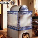 Stufa in maiolica dipinta ( cod. 220 ) .