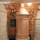 Tre stufe monumentali prodotte dall'antica fornace Bormiolli di Trento.