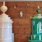 Un'angolo di antico calore all'interno della sala mostra. Un'angolo di antico calore all'interno della sala mostra.