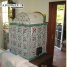 Stufa olle in maiolica dipinta (cod. 146).