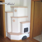 Stufa in maiolica e muratura (cod. 170).