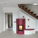 Stufa in maiolica e muratura (cod. 252).