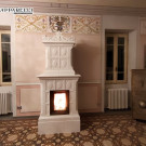 Stufa in maiolica bianca lucida  (cod. 254).