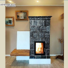 Stufa a olle in maiolica e muratura (cod. 259)