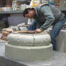 Il laboratorio di restauro delle stufe antiche. Il laboratorio di restauro delle stufe antiche.