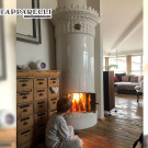 Restauro di una antica stufa a olle svedese databile fine '800 inizio '900 (cod. 333).