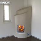 Stufa ad olle in muratura con inserto Spartherm ( cod. 43).