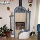 Stufa ad olle con rivestimento ceramica Jasba (cod. 28).