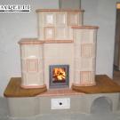 Stufa in maiolica ad accumulo ceramiche Ceram+ (cod. 114).