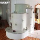 Stufa ad olle in ceramica e stucco (cod. 177).