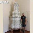 Restauro di stufa antica viennese del 1700 (cod. 322).