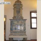 Restauro stufa antica a Castel Stenico, datata 1719 ( cod. 214).