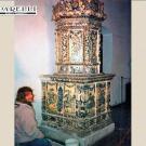 Restauro stufa antica del 1750 circa, presso il Castello del Buonconsiglio a Trento. Restaurata nel 1992 ( cod. 208).