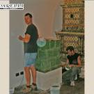 Restauro di una stufa antica del 1658 al Castello del Buonconsiglio di Trento. Restauro eseguito nel 2004 ( cod. 321).