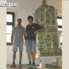 Restauro stufa antica a Castel Stenico. Di produzione sfruzzese e datata 1676 ( cod. 210).