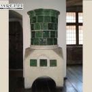 Stufa antica del XVI sec. esposta a Castello del Buonconsiglio. Il restauro è stato effettuato da Roberto Tapparelli nel 1992 ( cod. 302).